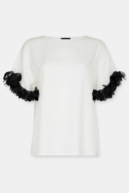Elegantna bluza sa dekorativnim rukavima Tiffany Production